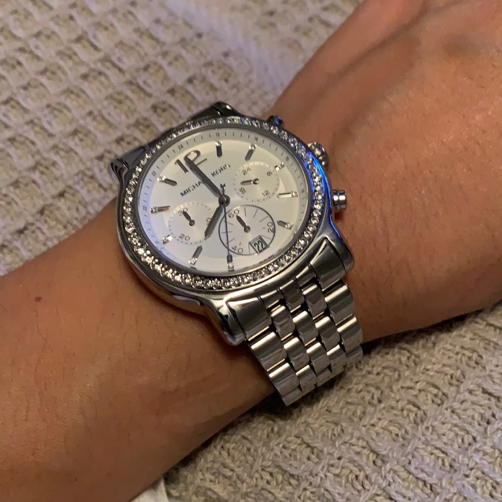 Michael Kors watch with diamonds